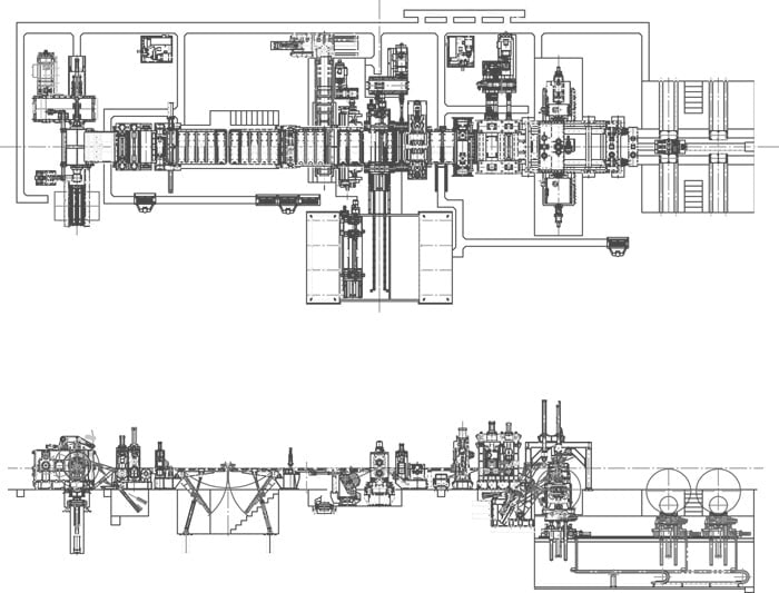 Slitting Line-drawing